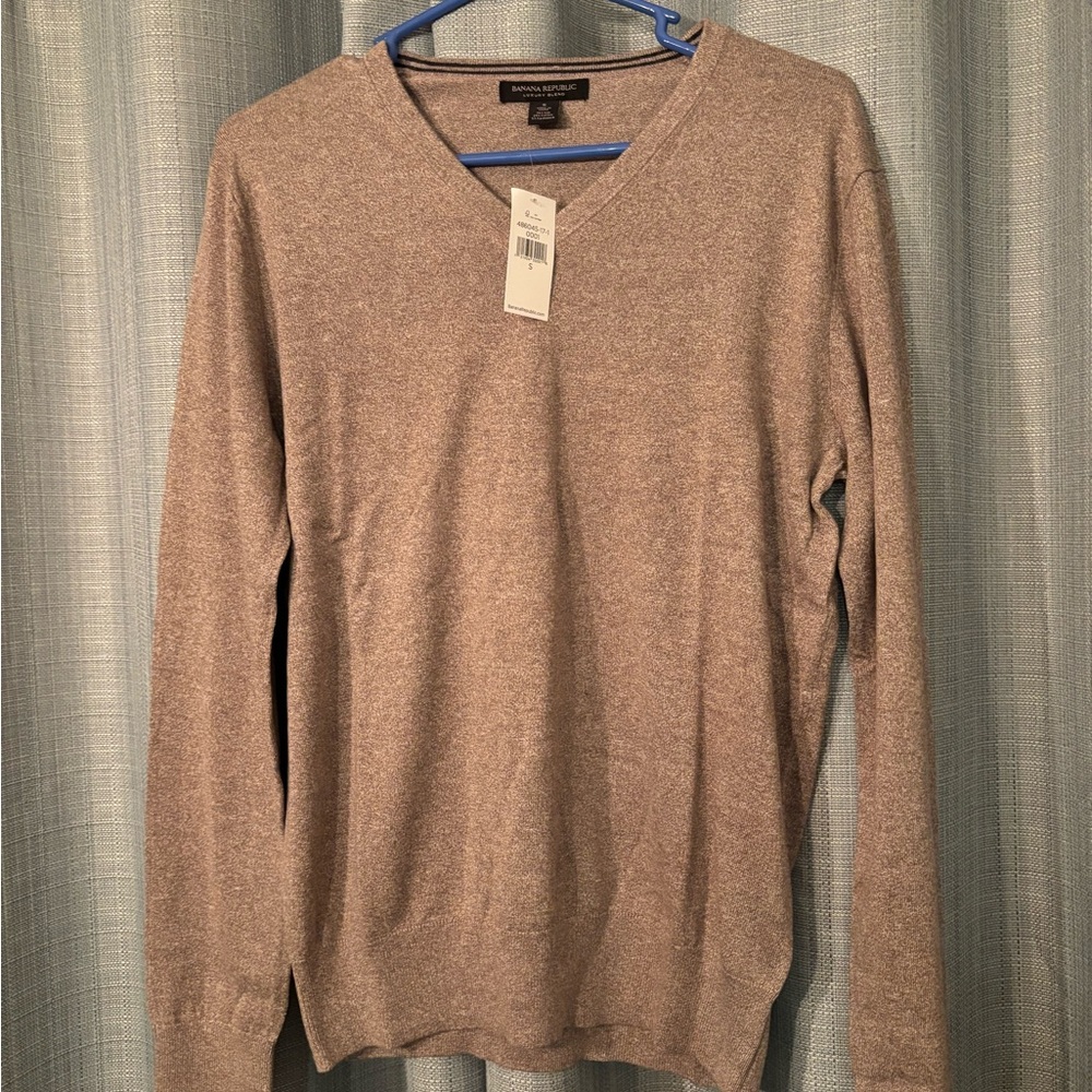 Banana Republic Luxury Blend Tan Sweater
